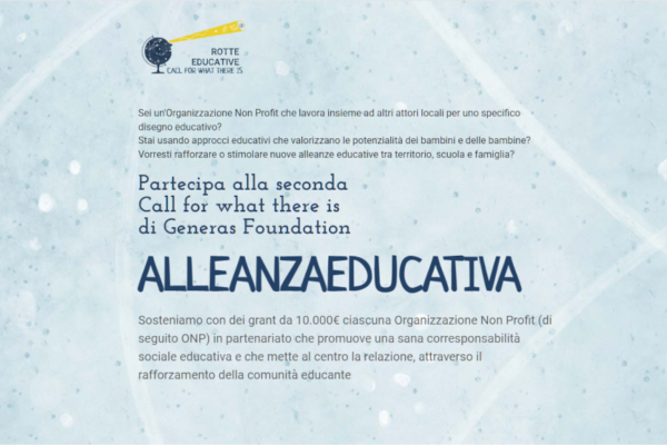 “AlleanzaEducativa”: aperta la call che mette al centro la comunità educante (scad. 15/03/2023 ore 12)